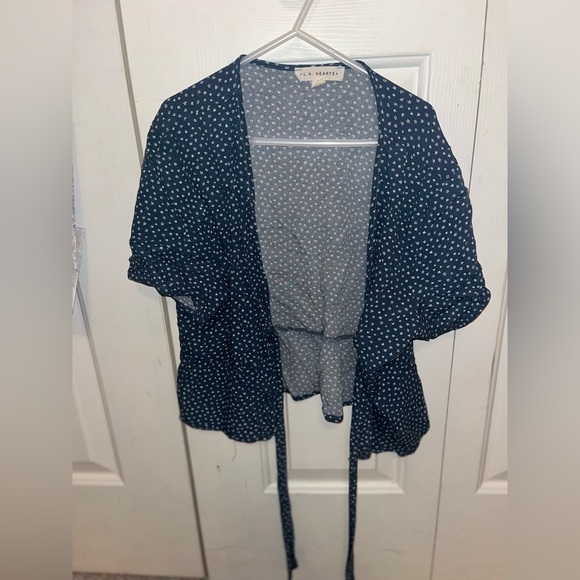 Blue Wrapped Shirt - Picture 2 of 2